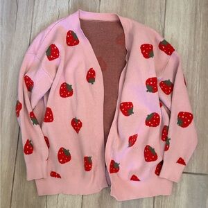 Strawberry cottagecore sweater